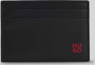 HUGO BOSS Kartenetui aus echtem Rindsleder Modell TIBBY_N_S CARDCASE in Black, Gr&ouml;&szlig;e 1