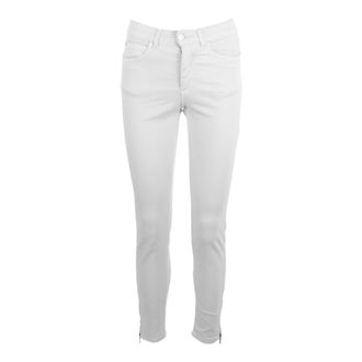 C.Ro Dames, Broeken, Wit, Maat: 4XL Katoen