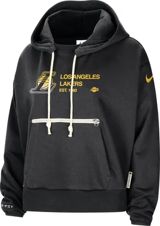 Nike Los Angeles Lakers Standard Issue Nike Womens Dri-FIT NBA Pullover Hoodie in Black | FQ4034-010