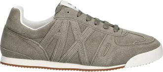 A|X Armani Exchange Suede Leather Sneakers - Heren - Sneakers - Grijs - 44 EU - Leer - Schoenen