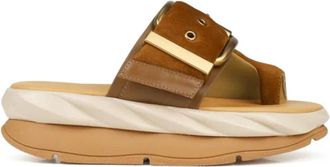 4CCCCees Mellow Glow Sandal - Dames - Sandalen - Bruin - 41 EU - Leer - Schoenen