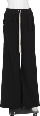 Rick Owens Black Wide-Leg Snap Button Formal Pants
