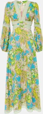 Diane Von Fürstenberg Lina printed cutout maxi dress