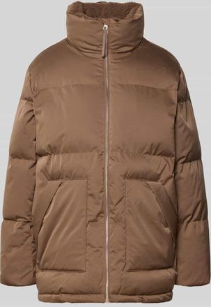 OPUS Steppjacke mit Stehkragen und Eingrifftaschen Modell Hileen in Schoko, Größe 38
