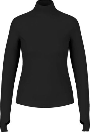 Marc Cain Truien & Vesten, Dames, Zwart, 3Xl, Sportieve Longsleeve met Turtle Neck