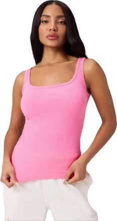 Fabletics Modal Rib Tank in Strawberry Milkshake at Nordstrom, Size X-Small