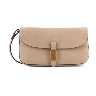 Pinko Cross Body Bags, female, Brown, Size: ONE SIZE Saddle Flat Shoulder Bag