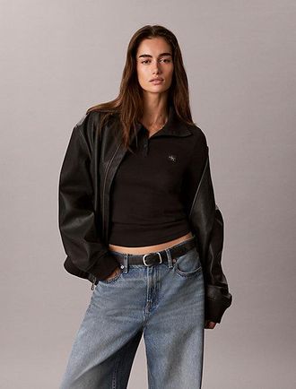 Calvin Klein Sudadera De Cuello Vuelto Con Logo Tejido