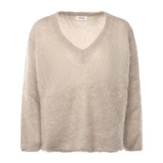 ottod'Ame V-hals Truien - Dames - V-hals truien - Beige - M - Truien & Vesten