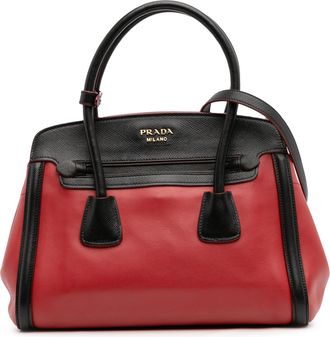 Prada Pre-owned Womens Galleria Top Handle Satchel - Brown Leather - One Size
