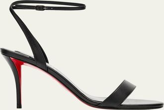 Christian Louboutin 80mm Miss Z Leather Sandals