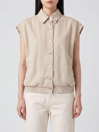 Icon Denim Los Angeles Giacca camicia Ines corta in denim con maniche corte