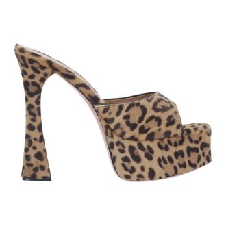 Amina Muaddi Dalida Heeled Sandals - female - Amina Muaddi - Heeled Mules - Multicolor - 5 1/2 UK - Shoes