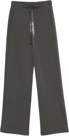 Max Mara Wijde broek - Dames - Wijde Broeken - Grijs - S - Broeken