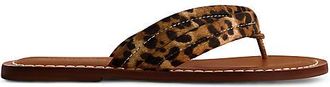Bernardo Miami Calf-Hair Thong Sandals