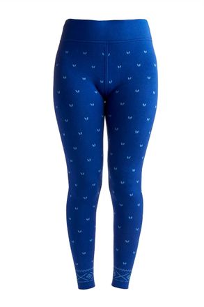 Nils Womens Alps Base Layer Legging In Electric Blue/light Blue