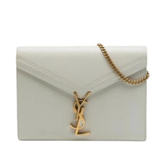 Saint Laurent Pre-owned Cassandra Schoudertas - Dames - Pre-owned - Wit - Maat: ONE Size Leer