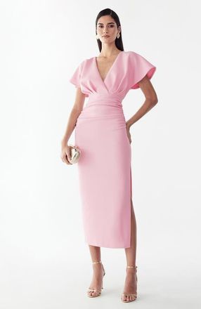 BWLDR Eliza Midi Dress in Pale Pink at Nordstrom, Size 2