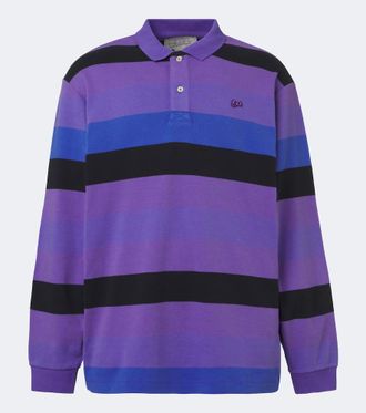 ERL Polo de jersey de algod&oacute;n a rayas