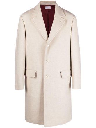 Brunello Cucinelli Jas met gekerfde revers - Beige