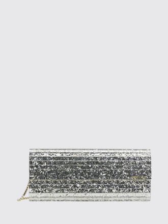 Jimmy Choo London Clutch Sweetie in resina glitter con tracolla a catena amovibile