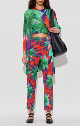 Pleats Please Issey Miyake Pleated Top, Womens, Multicolour