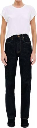 Slvrlake Denim London High Rise Straight Leg Jeans In Empty Sky