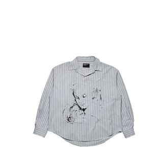Enfants Riches Deprimes Graphic-print Striped Shirt