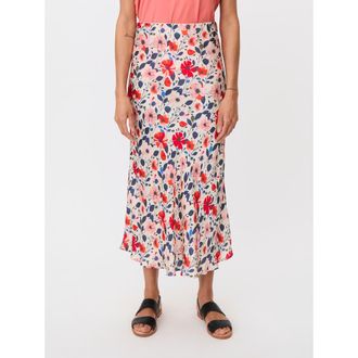 Masai High-Waist Floral Midi Skirt in Poinsettia at Nordstrom, Size Xx-Large
