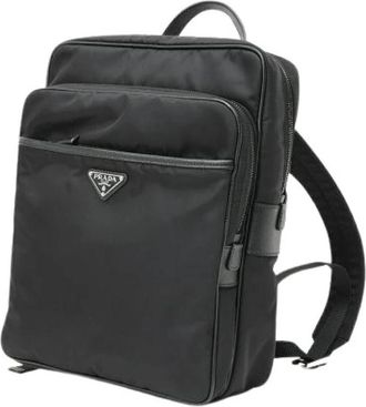 Prada Pre-owned Backpack - unisex - Vintage Rugzakken - Zwart - ONE Size - Nylon - Vintage