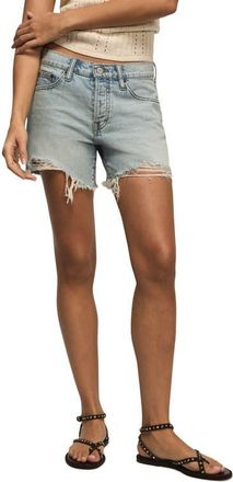Lucky Brand Baggy Cutoff Denim Shorts in Feelin Peachy Wash at Nordstrom, Size 26