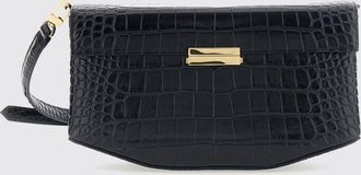 Toteme Mini borsa a tracolla Clip in pelle con stampa cocco e logo metallico