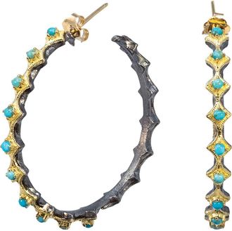 Armenta Turquoise Hoop Earrings at Nordstrom