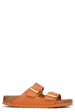 Birkenstock Calfskin Two-Strap Sandals - Orange