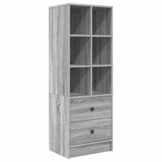 Berkfield Home Grey Shelving Unit Grey sonoma Particle board Medium Storage