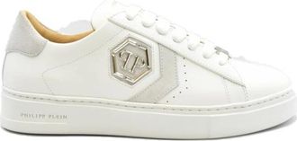 Philipp Plein Stijlvolle Sneakers - Heren - Sneakers - Wit - 45 EU - Leer - Schoenen