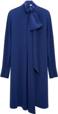Dorothee Schumacher Statement Drape - Dames - Shirt Kleedjes - Blauw - M - Polyester - Kleedjes