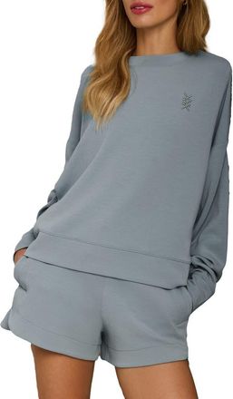 Rhone DreamGlow Crewneck Sweatshirt in Deep Sage Gray at Nordstrom, Size Xx-Large