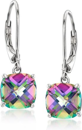 Ross-Simons Multicolored Topaz Drop Earrings in Sterling Silver