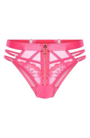 Hunkem&ouml;ller Sable Cutout Brazilian Briefs in Camellia Rose at Nordstrom, Size X-Small