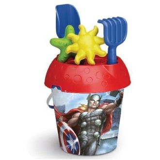 Trade Shop Trade Shop - Secchiello 18 Cm Avengers Formine Accessori Giochi Mare Spiaggia Bambine 861009