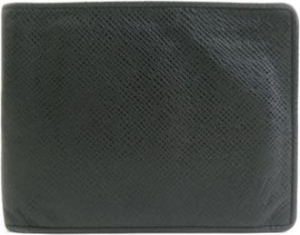 Louis Vuitton Pre-owned Vintage Bi-fold Portemonnee - Heren - Vintage Accessoires - Zwart - ONE Size - Leer - Vintage