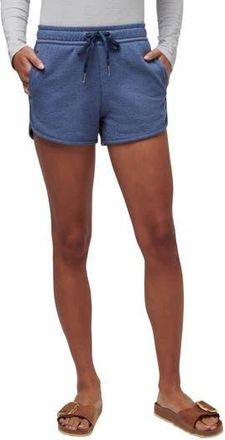 Travis Mathew Cloud Drawstring Fleece Shorts in Heather Navy at Nordstrom Rack, Size X-Large
