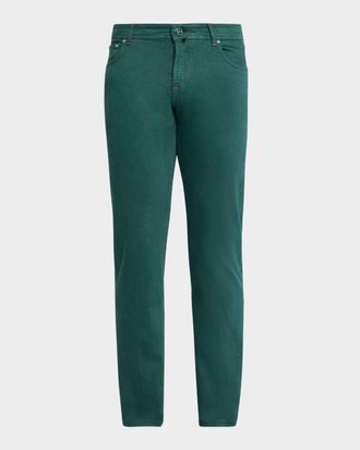 Kiton Men & apos;s Kurabo Straight-Leg Stretch Five-Pocket Pants