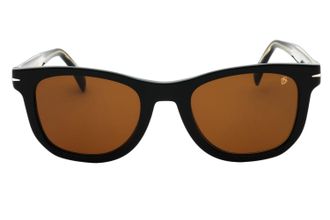 David Beckham Rectangular Plastic Frame Sunglasses - Black