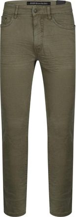 Drykorn Slim-Fit Stretch Khaki Jeans - Heren - Slim Fit Broeken - Groen - W29 L32 - Katoen - Broeken