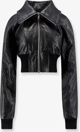 Rick Owens Giubbino Dracuflight Cropped in pelle - RICK OWENS - gender_Woman