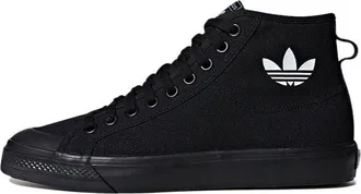 adidas Nizza Hi Top Black logo B41651