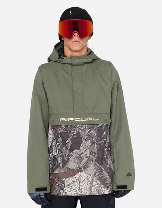 Rip Curl Mens Rip Curl Mens Primal Anti Series Ski Jacket - Green/Multi - Size: Regular/36