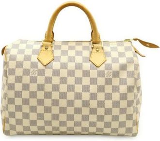 Louis Vuitton Pre-owned Damier Azur Handtas - Dames - Vintage Handtas - Beige - ONE Size - Vintage